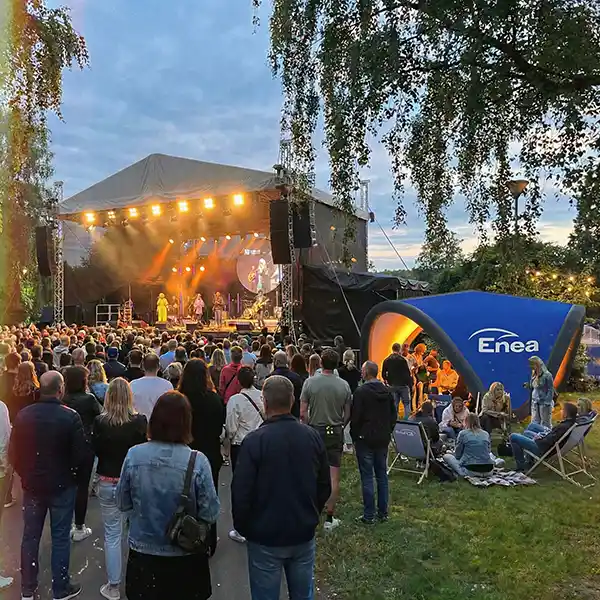 namiot stałociśnieniowy nilus jako strefa widza na enea enter festwial 